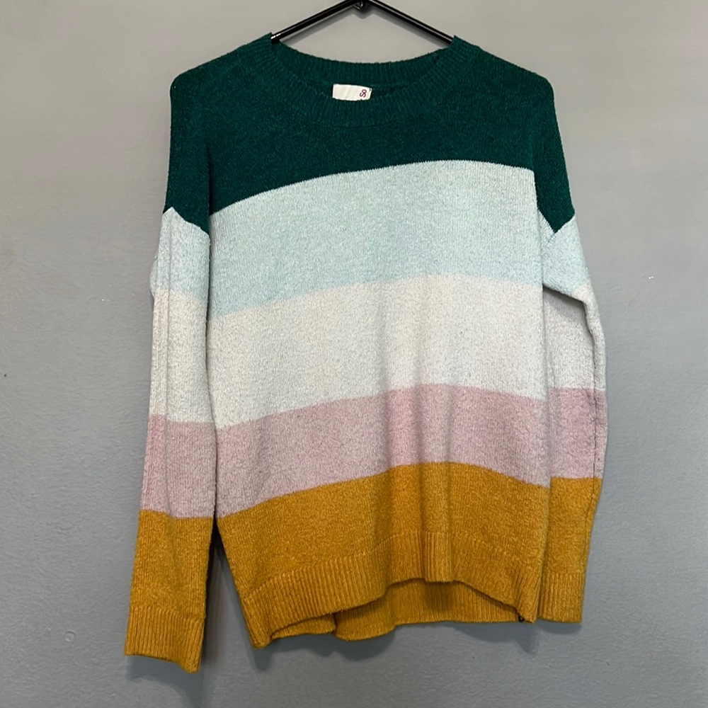 multicolored sweater